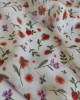 Шифон принт молочний