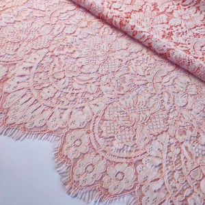 Мереживо Valentino, купон, рожевий