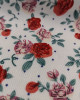 Штапель твил "BELMONDO" Роза, белый