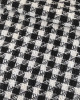Твід CHANEL Гусяча лапка з люрексом чорно-білий