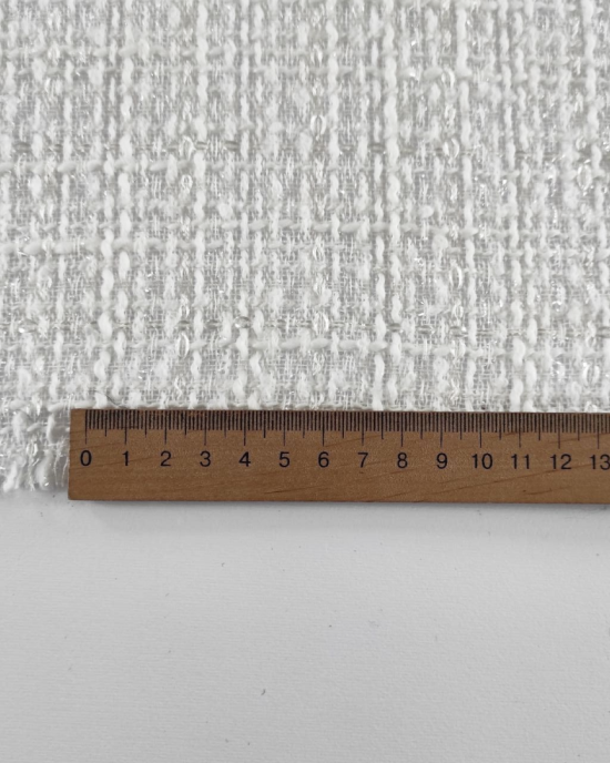 Твід CHANEL з люрексом 32920 D22 С2 білий