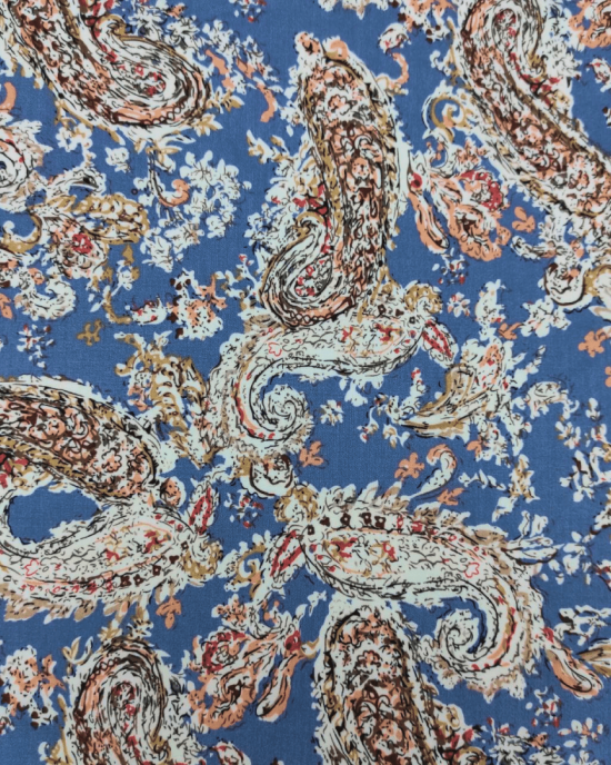 Котон-поплін 22829 D8 C1 блакитний