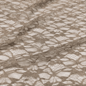 Гипюр стрейч бежевый