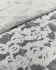 Кремове оксамитове мереживо Channel Lace з квітами 30380 DCL C1