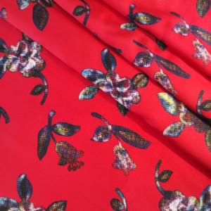 Тафта принт Dolce & Gabbana червоний