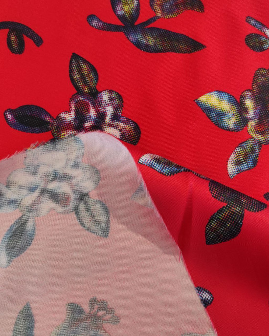 Тафта принт Dolce & Gabbana червоний